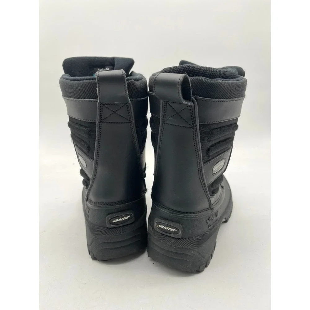 Baffin Polar Proven Young Crossfire Boys Black Snow Boots‎ Size 6